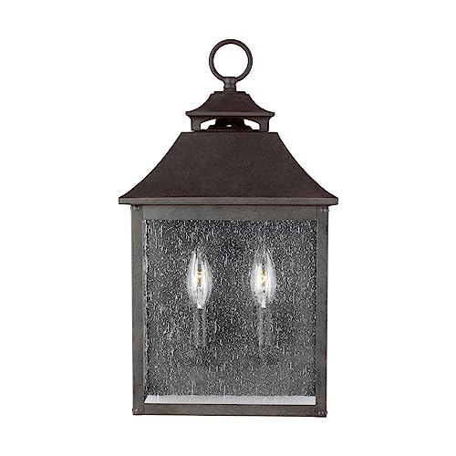 Elstead Feiss Galena Außenwandlaterne Sable, IP44 von Elstead Lighting