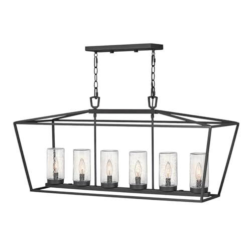 Elstead Hinkley Alford Outdoor Pendel-Deckenleuchte Museum Schwarz, IP44 von Elstead Lighting