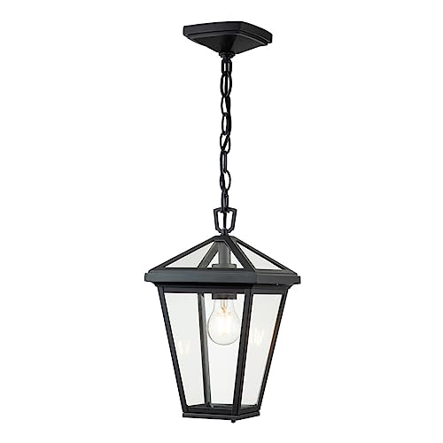 Elstead Hinkley Alford Outdoor Pendel-Deckenleuchte Museum Schwarz, IP44 von Elstead Lighting