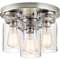 Elstead Lighting Brinley 3 Light Flush Mount Deckenleuchte von Elstead Lighting