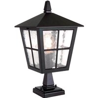 Elstead Lighting Canterbury 1 Light Pedestal Sockelleuchte schwarz von Elstead Lighting