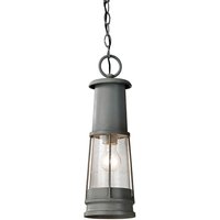 Elstead Lighting Chelsea Harbor 1 Light Chain Pendelleuchte grau von Elstead Lighting