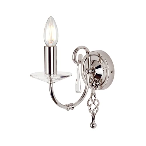 Elstead Lighting Einarmige Wandleuchte 1-flammig Aegean Finish: Polished Nickel von Elstead Lighting