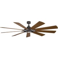 Elstead Lighting Gentry XL LED Deckenventilator mit Licht Zink von Elstead Lighting