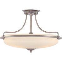 Elstead Lighting Griffin Deckenleuchte, Ø: 53,3 cm Chrom poliert von Elstead Lighting