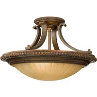 Elstead Lighting Kelham Hall Semi Flush Deckenleuchte Gold / Bronze von Elstead Lighting