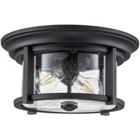 Elstead Lighting Merrill 2 Light Flush Deckenleuchte schwarz von Elstead Lighting