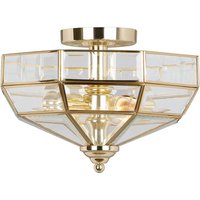 Elstead Lighting Old Park Deckenleuchte Messing poliert von Elstead Lighting