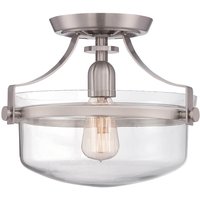 Elstead Lighting Penn Station Deckenleuchte Nickel gebürstet von Elstead Lighting