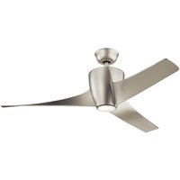Elstead Lighting Phree LED Deckenventilator mit Licht Nickel gebürstet von Elstead Lighting