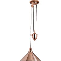 Elstead Lighting Provence Rise and Fall Pendelleuchte Kupfer poliert von Elstead Lighting
