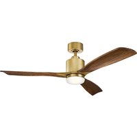 Elstead Lighting Ridley II LED Deckenventilator mit Licht Messing von Elstead Lighting