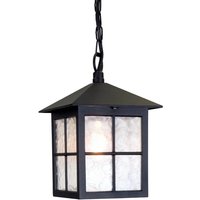 Elstead Lighting Winchester 1 Light Chain Außen-/ Pendelleuchte schwarz von Elstead Lighting