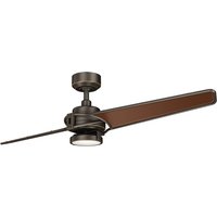 Elstead Lighting Xety LED Deckenventilator mit Licht Bronze gebürstet von Elstead Lighting