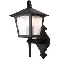 Elstead Lighting York 1 Light Wall Up Außenwandleuchte schwarz von Elstead Lighting