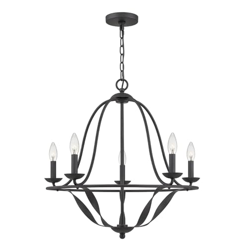 Elstead Quoizel Bradbury Kronleuchter mit mehreren Armen Graue Esche von Elstead Lighting