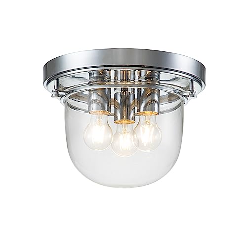 Elstead Quoizel Whistling Bowl Semi-Flush Deckenleuchte Chrom poliert, IP44 von Elstead Lighting