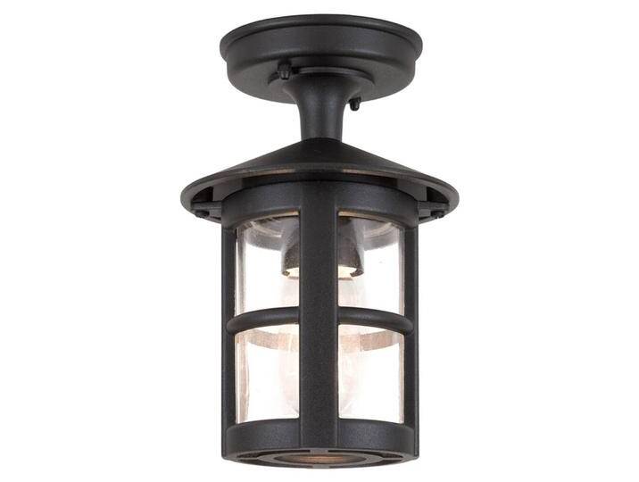 Elstead Außen-Deckenleuchte Hereford, schwarz, Aluminium, Modern, Deckenlampe von Elstead