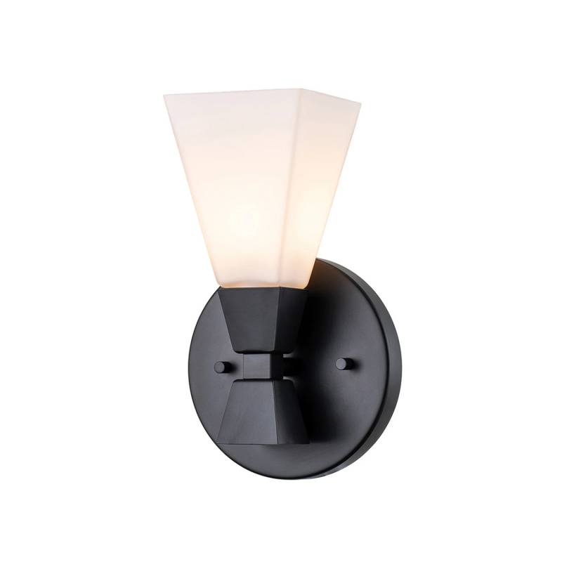 Elstead Bad-Wandleuchte Bowtie schwarz matt einflammig Wandlampe Lampe Leuchte von Elstead