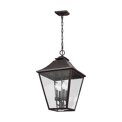 Elstead Feiss Galena Outdoor-Pendel-Deckenleuchte Sable, IP44 von Elstead Lighting