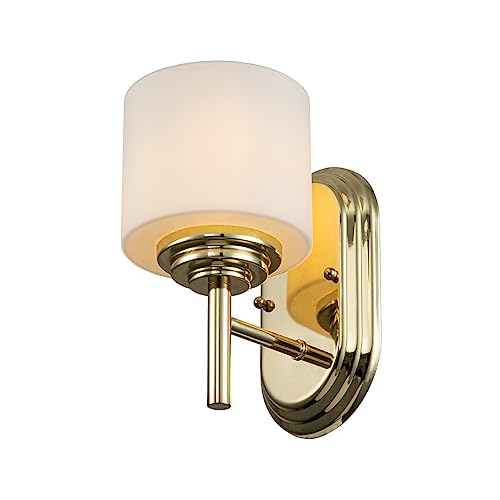 Elstead Feiss Malibu Wandleuchte Messing poliert, IP44 von Elstead Lighting