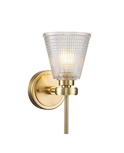 Elstead Gunnislake Wandleuchte Messing gebürstet, IP44 von Elstead Lighting