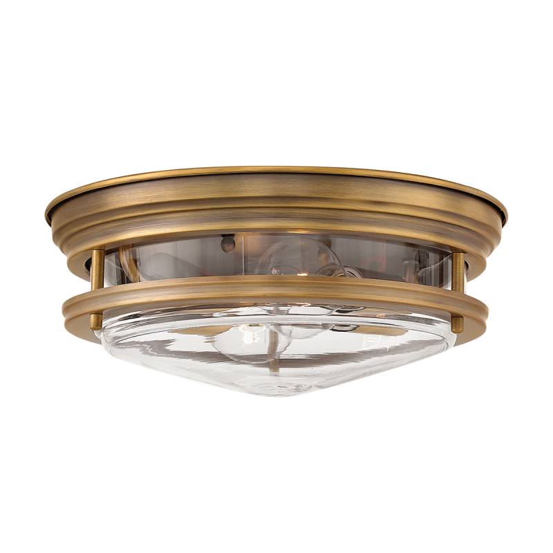 Elstead Hadrian Badezimmer Deckenleuchte gebürstete bronze 2xE27 IP44 305mm dimmbar QN-HADRIAN-FS-BR-CLEAR von Elstead