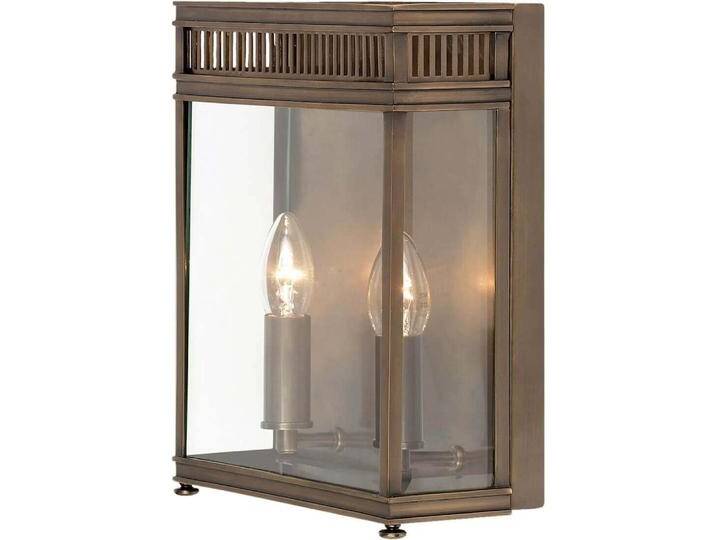 Elstead Lighting, Gartenbeleuchtung, Holborn Aussen-Wandleuchte E14 2-fach Dunkle Bronze IP44 (E14, IP44) von Elstead