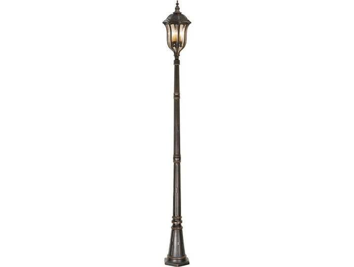 Elstead Lighting, Stehlampe, Baton Rouge Aussen-Stehleuchte E14 4-fach Walnuss IP44 (E14) von Elstead