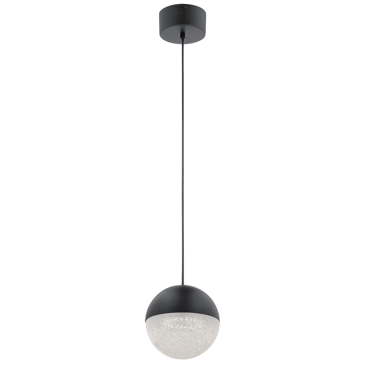 Elstead Moonlit Pendelleuchte LED matt schwarz 2131lm IP20 200mm von Elstead