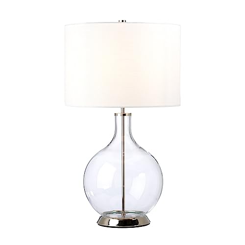 Elstead Orb Tischlampe mit rundem Schirm aus poliertem Nickel von Elstead Lighting