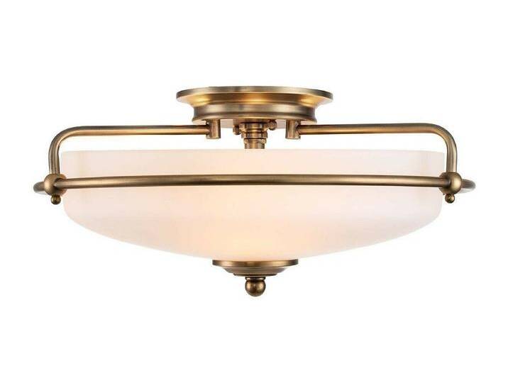 Elstead Quoizel Griffin Bowl Semi-Flush Deckenleuchte verwittertes Messing Elstead Quoizel Griffin Bowl Semi-Flush Deckenleuchte verwittertes Messing von Elstead