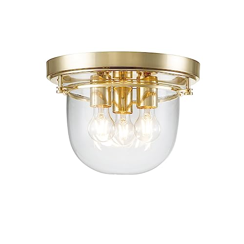 Elstead Quoizel Whistling Bowl Semi-Flush Deckenleuchte Messing poliert, IP44 von Elstead Lighting