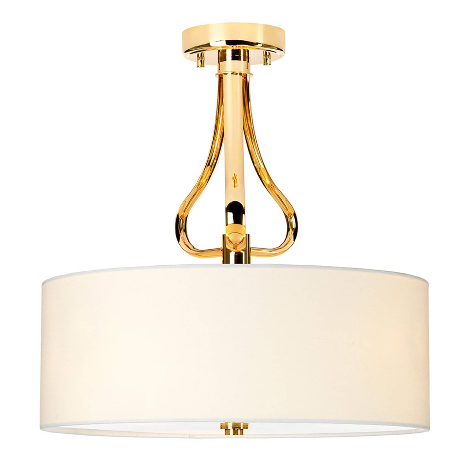LED-Deckenlampe Falmouth weiß/gold von ELSTEAD