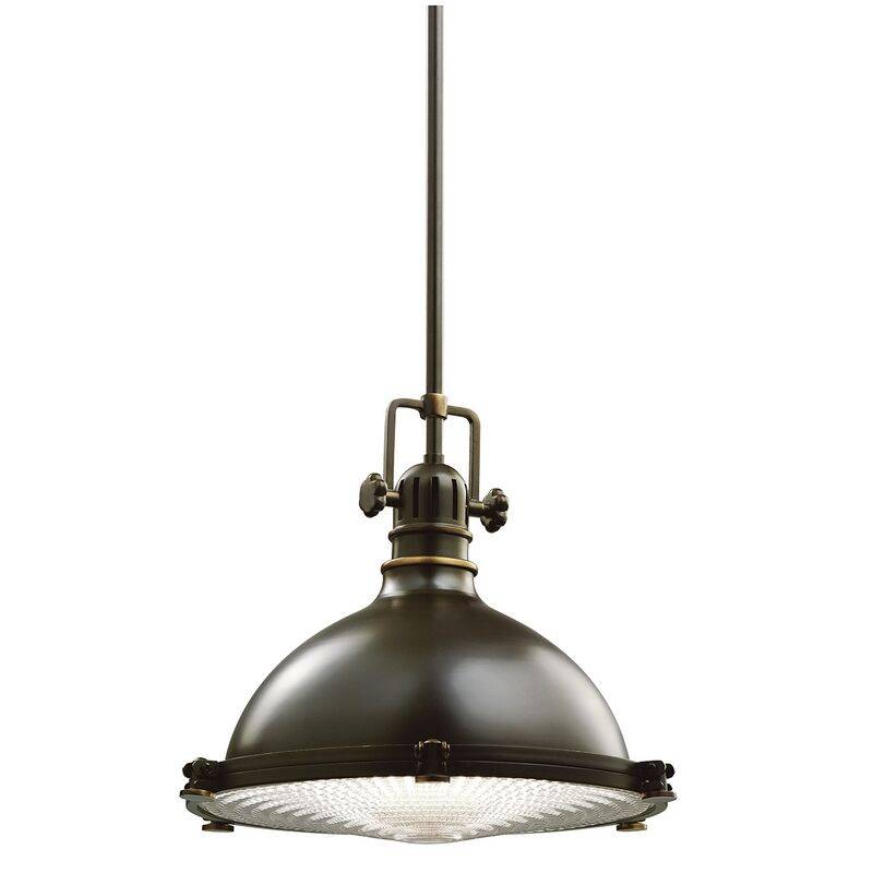 Vintage Pendelleuchte antik bronze Hatterasbay von Elstead