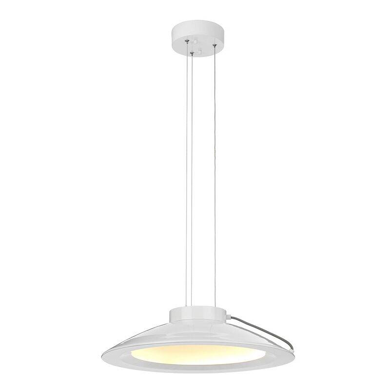 dimmbare LED Pendelleuchte xl Europa weiß von Elstead