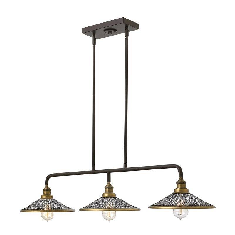 höhenverstellbare Vintage Pendelleuchte Rigby 3 von Elstead