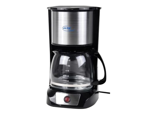 Elta Kaffeemaschine Edelstahl KME-1000.2 (1,5L, 800 Watt, permanenter Kaffeefilter, schwarz) von elta Germany