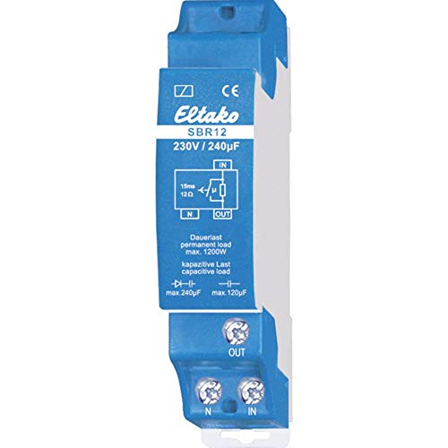 Eltako 22100430 Strombegrenzungsrelais kapazitiv 230V/240 Mikrofarad. 1 Schließer 16A/250V AC Blau von Eltako