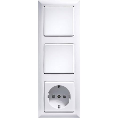 Eltako 3-Fach-Rahmen für Taster, 1 Stück, 55 x 55 mm, anthrazit, R3-AN, GRAU von Eltako