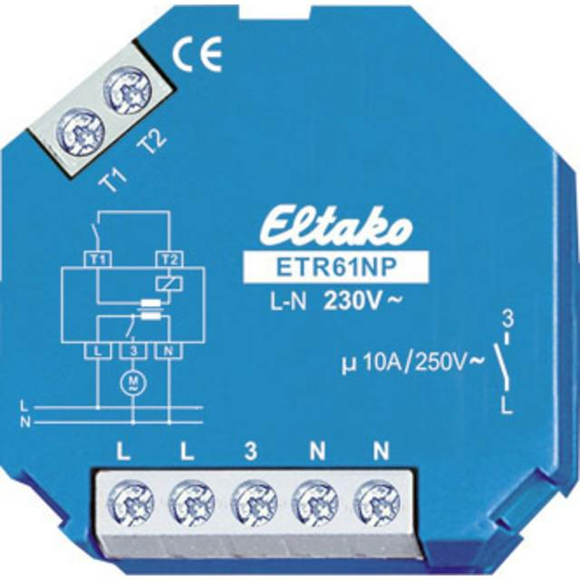 Eltako 61100630 Jalousiesteuerung Etr61 Np 230 V Trennrelais Relais Jalousiesteuer B-Ware von Eltako