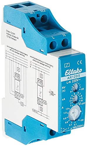 Eltako AR12DX-230V Zeitrelais Multifunktional 230V 1 St. Zeitbereich: 0-120s 1 Wechsler von Eltako