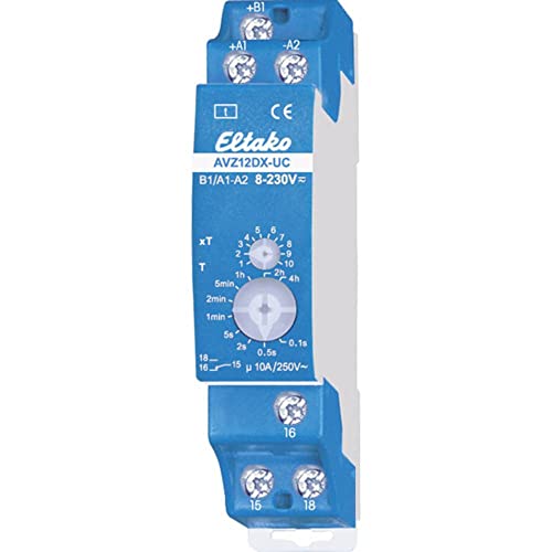 Eltako AVZ12DX-UC Zeitrelais Monofunktional 230V 1 St. Zeitbereich: 0.1s - 40h 1 Wechsler Eltako AVZ12DX-UC Zeitrelais Monofunktional 230V 1 St. Zeitbereich: 0.1s - 40h 1 Wechsler von Eltako