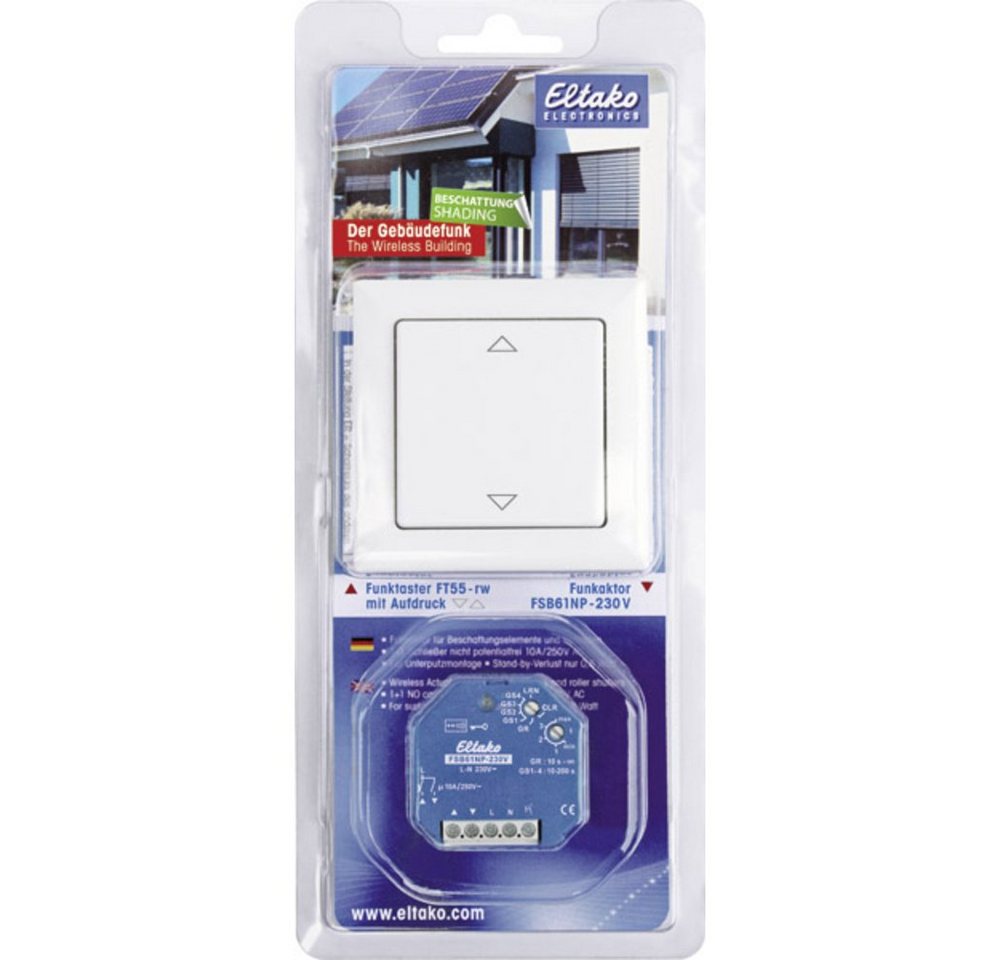 Eltako BPB55 Blisterpack Beschattung Eltako Funk Starterkit Rollladen-Steueru Smart-Home-Zubehör von Eltako