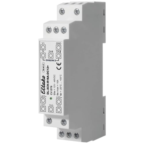 Eltako 3-Kanal DALI-LED-Dimmer 16A für Hutschiene DL-3CH-R16A-DC12+ Eltako 3-Kanal DALI-LED-Dimmer 16A für Hutschiene DL-3CH-R16A-DC12+ von Eltako