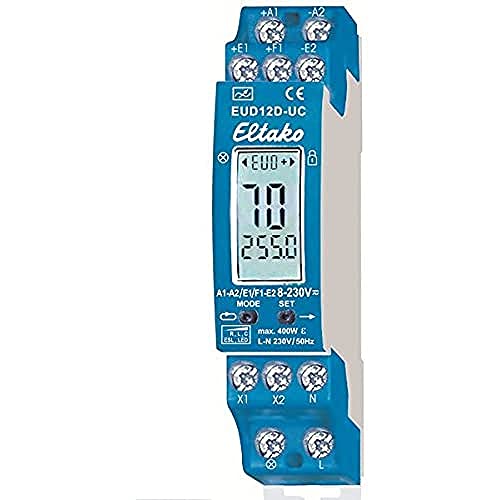 Eltako Digital einstellbarer Multifunktions-Universal-Dimmschalter. Power MOSFET bis 400W EUD12D-UC von Eltako