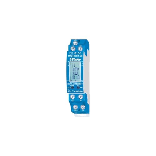 Eltako Digital einstellbares Multifunktions-Zeitrelais mit Display und Bluetooth, 1 Wechsler 10A MFZ12DBT-UC von Eltako