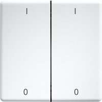 Eltako Doppelwippe lasergraviert f.55x55mm rws/glänz DW-FT55-wg+IO - 30000987 von Eltako
