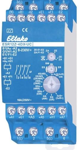 Eltako Stromstoß-Schalter Hutschiene ESR12Z-4DX-UC 4 Schließer 230V 8A 2000W 1St. von Eltako