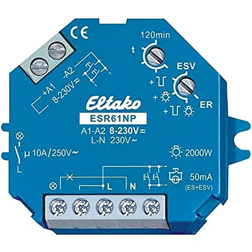 Eltako Stromstoß-Schalter Auf-/Unterputz ESR61NP 1 Schließer 230 V/DC, 230 V/AC 10A 2000W 1St. von Eltako